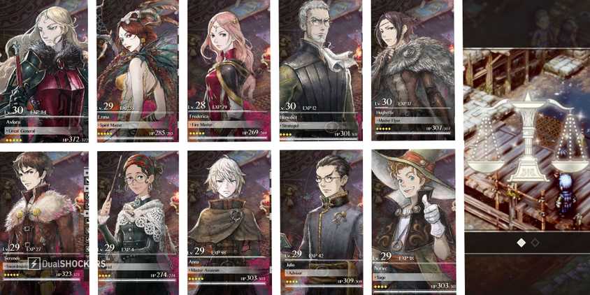 Triangle Strat top ten characters listed