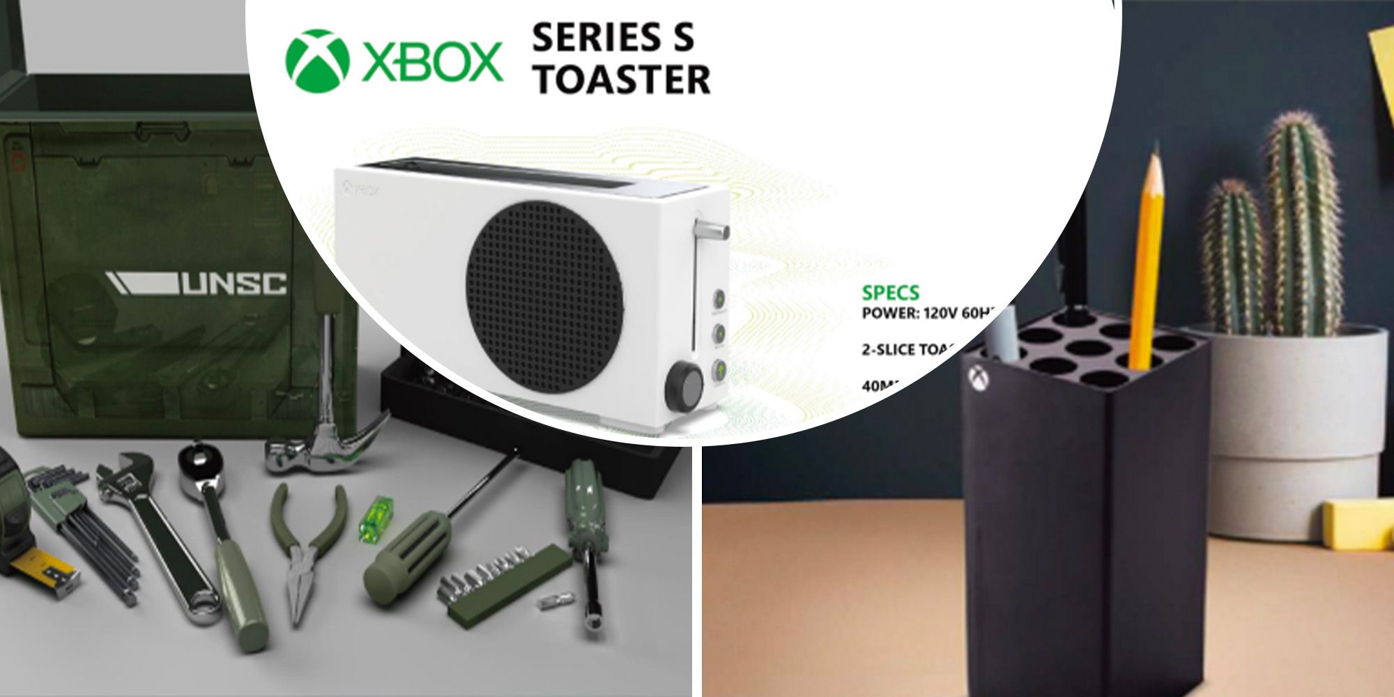Xbox Series S Toaster Halo Toolbox And Xbox Series X Pen Holder 