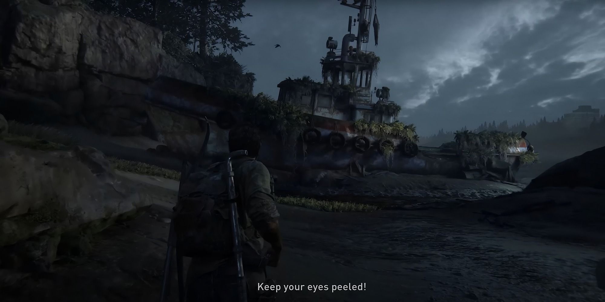 Screenshot of First Firefly Pendant in the suburbs in The Last of Us Part 1