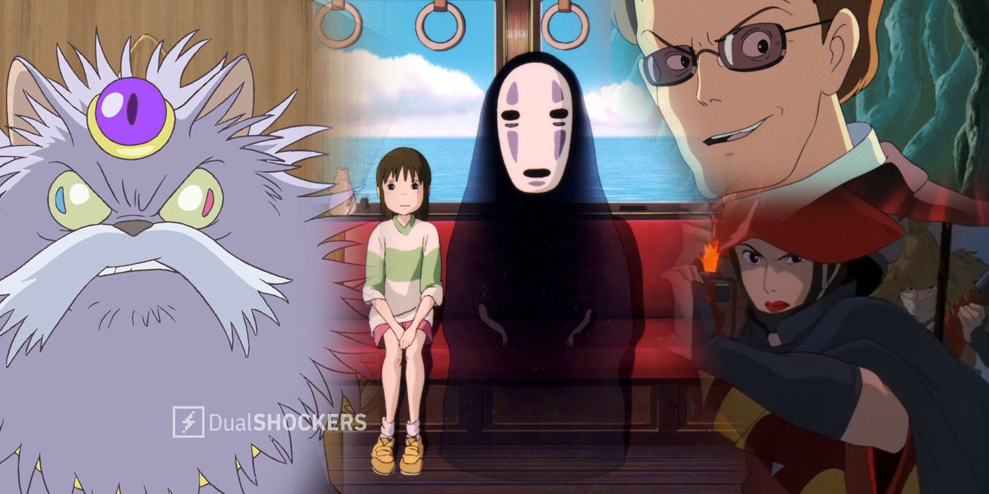 The Cat King (The Cat Returns), No Face (Spirited Away), Colonel Muska (Castle in the Sky)