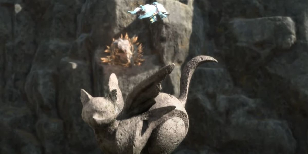 The 1st Familiar named Advik in Forspoken is discovered on the monument by the character.