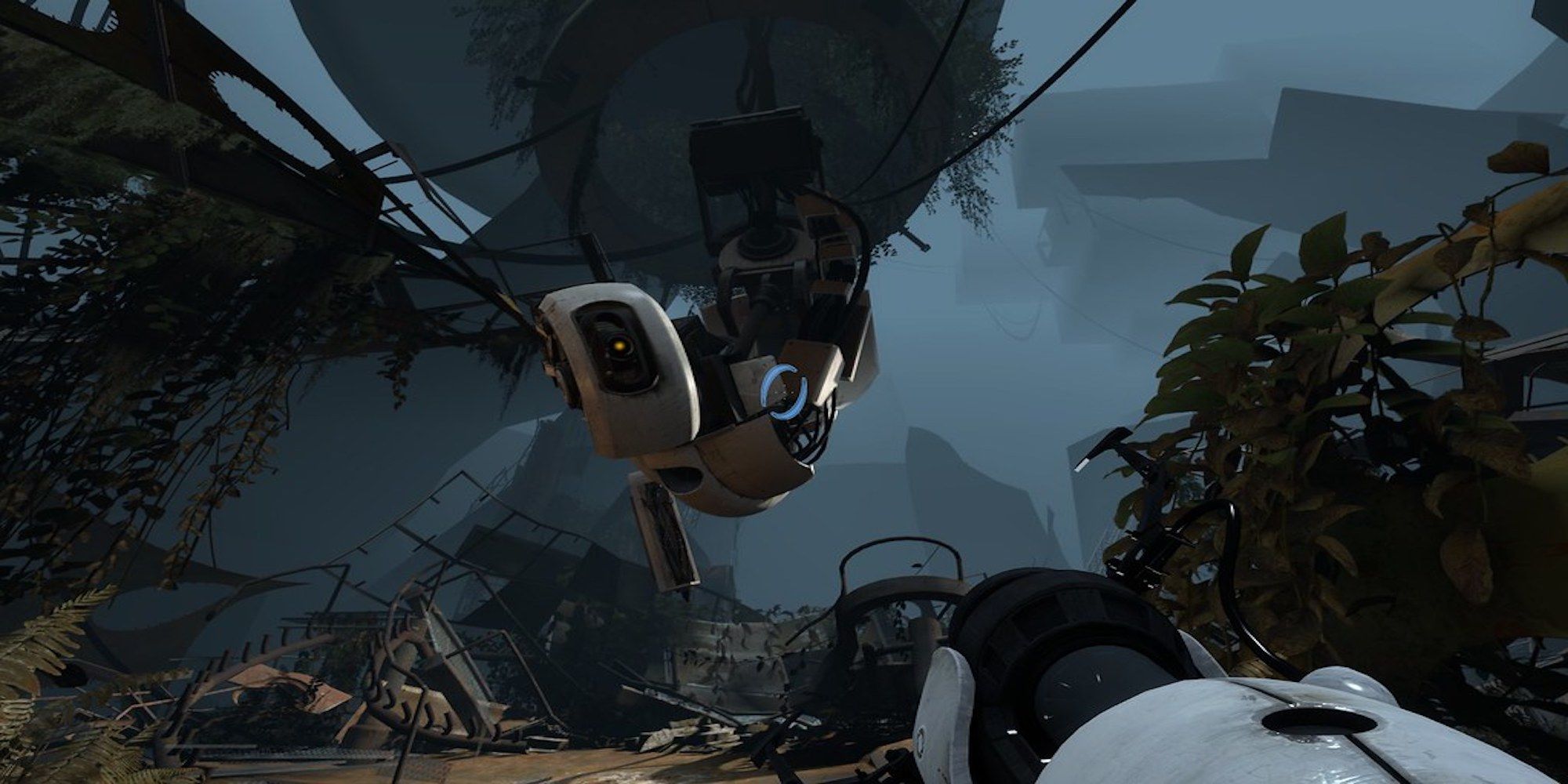 A disheveled GLaDOS from Portal 2