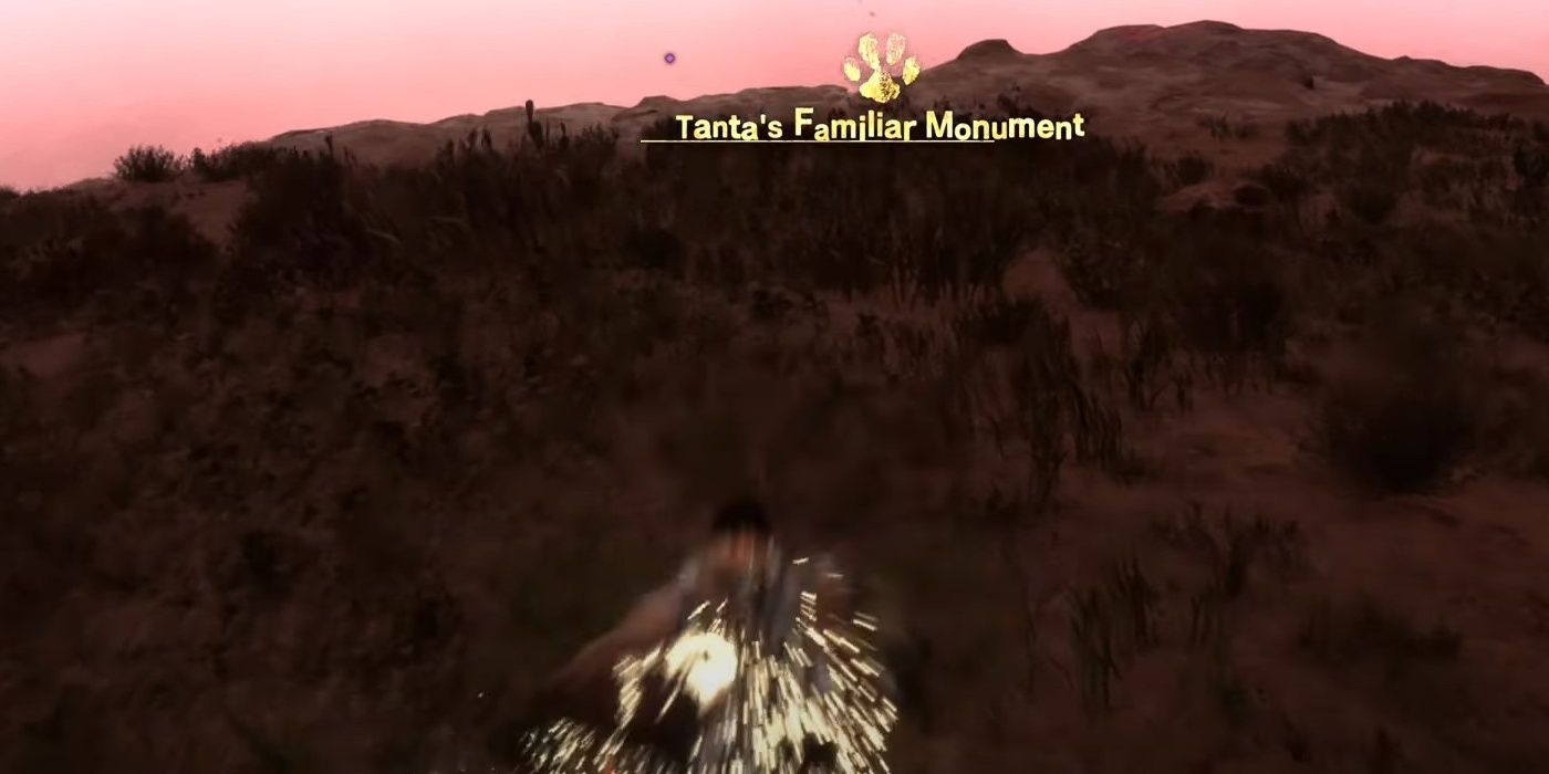 The 5th Familiar named Ziti is found on the ledge of the mountain near the monument by the character in Forspoken.