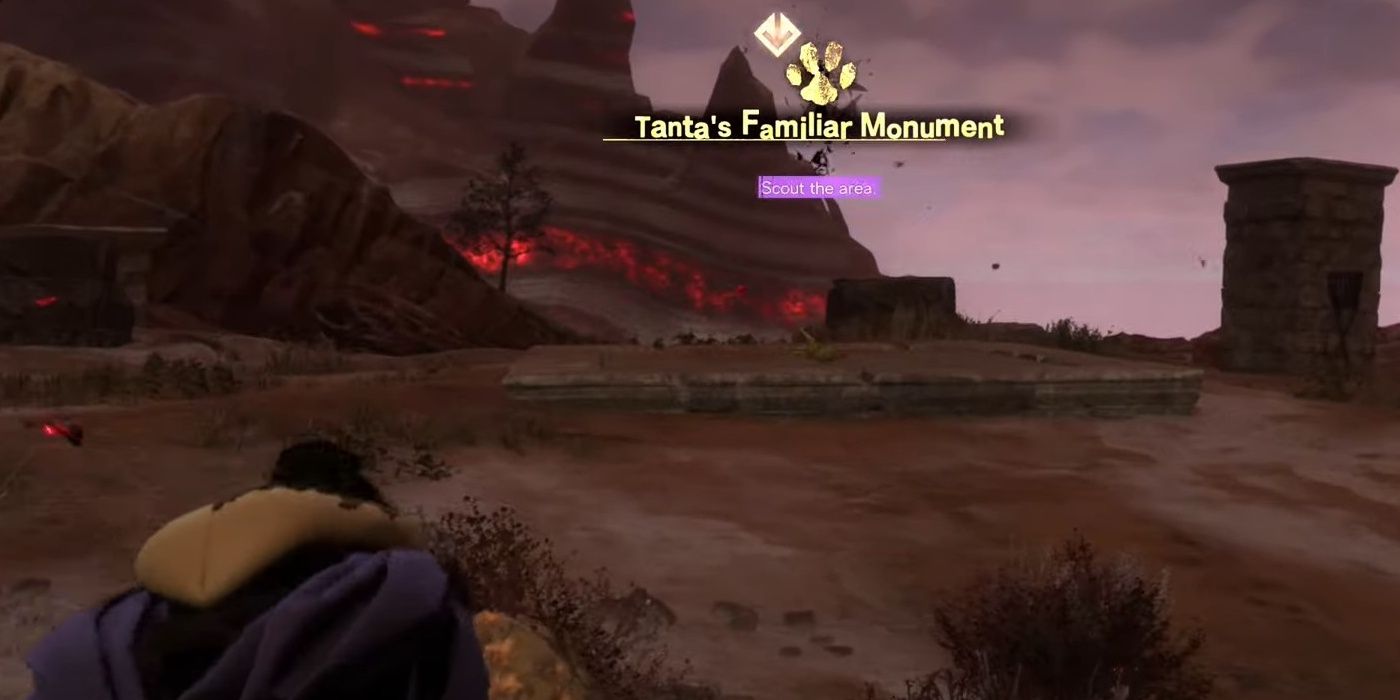 The 6th Familiar named Ledat is found by the character in Forspoken on a stone platform.