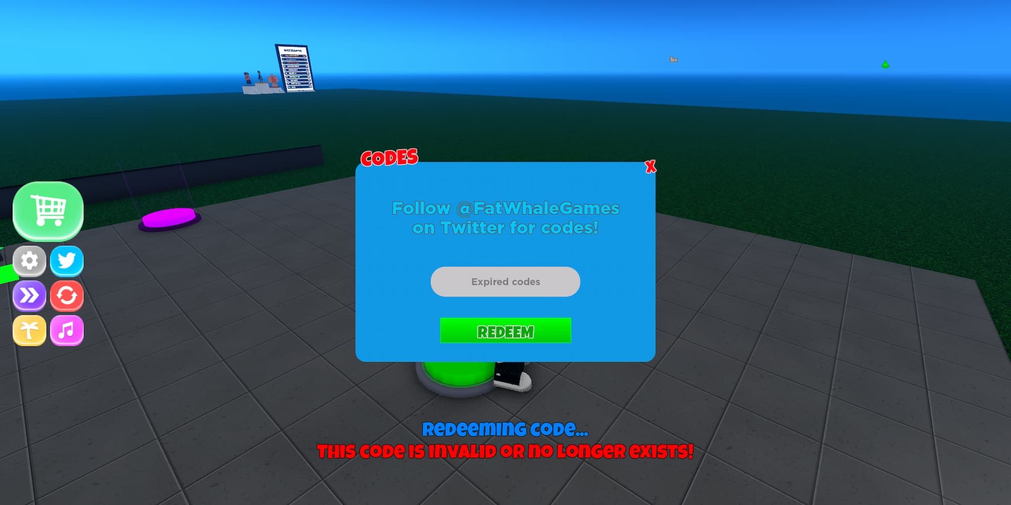 Expired code error message in Roblox: Airport Tycoon