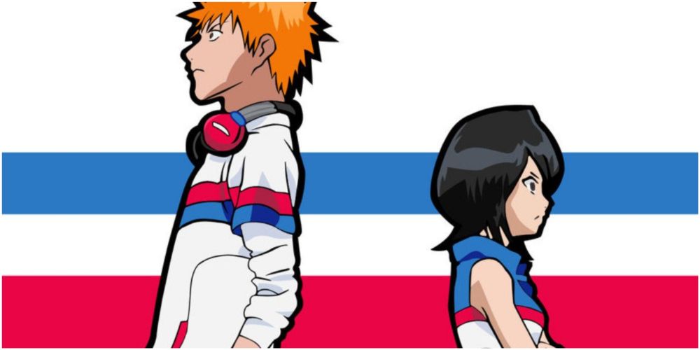 Shot of Ichigo and Rukia with matching colored outfits