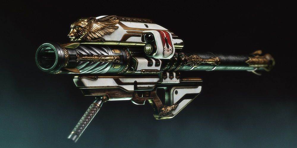 Screenshot of the Gjallarhorn Exotic Rocket Launcher from Destiny 2