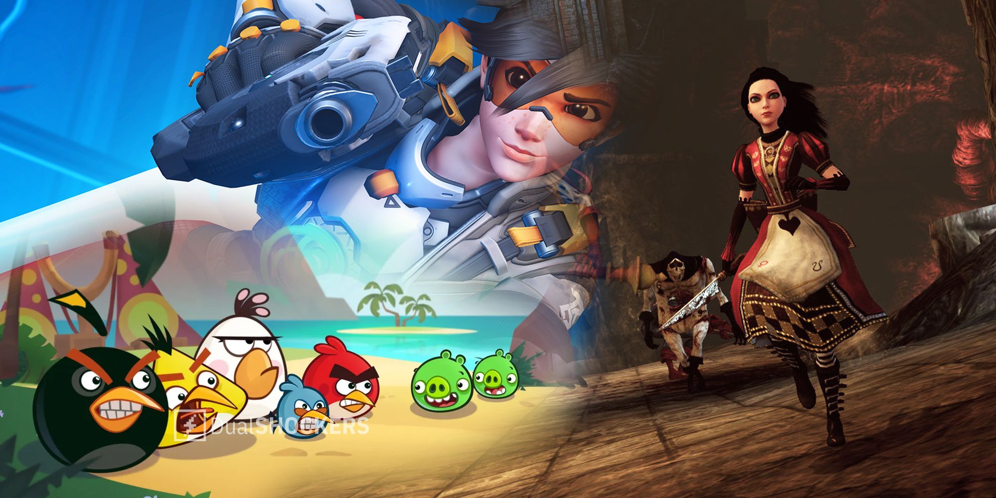 Angry Birds, Overwatch 2 Tracer, American McGee's Alice trilogy games
