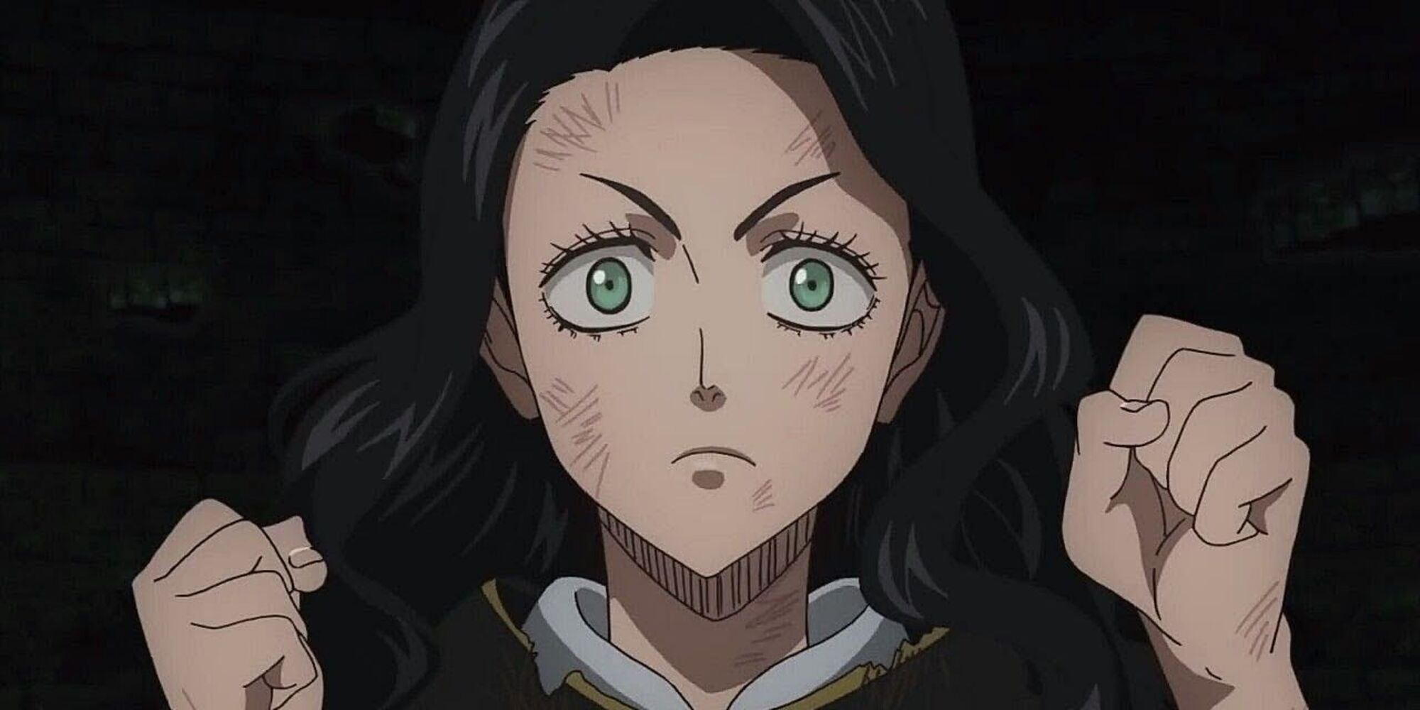 Black Clover's Charmy Pappitson with fists raised