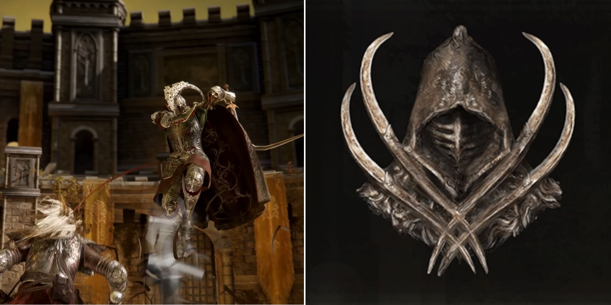 Split image jump attack and a Claw Talisman Icon in Elden Ring
