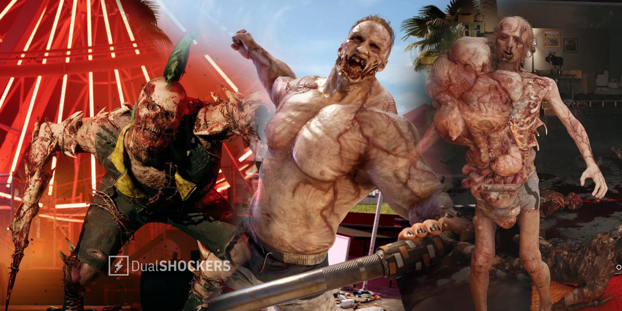 Dead Island 2 zombies Vicious Butchers, Crusher, Bursters