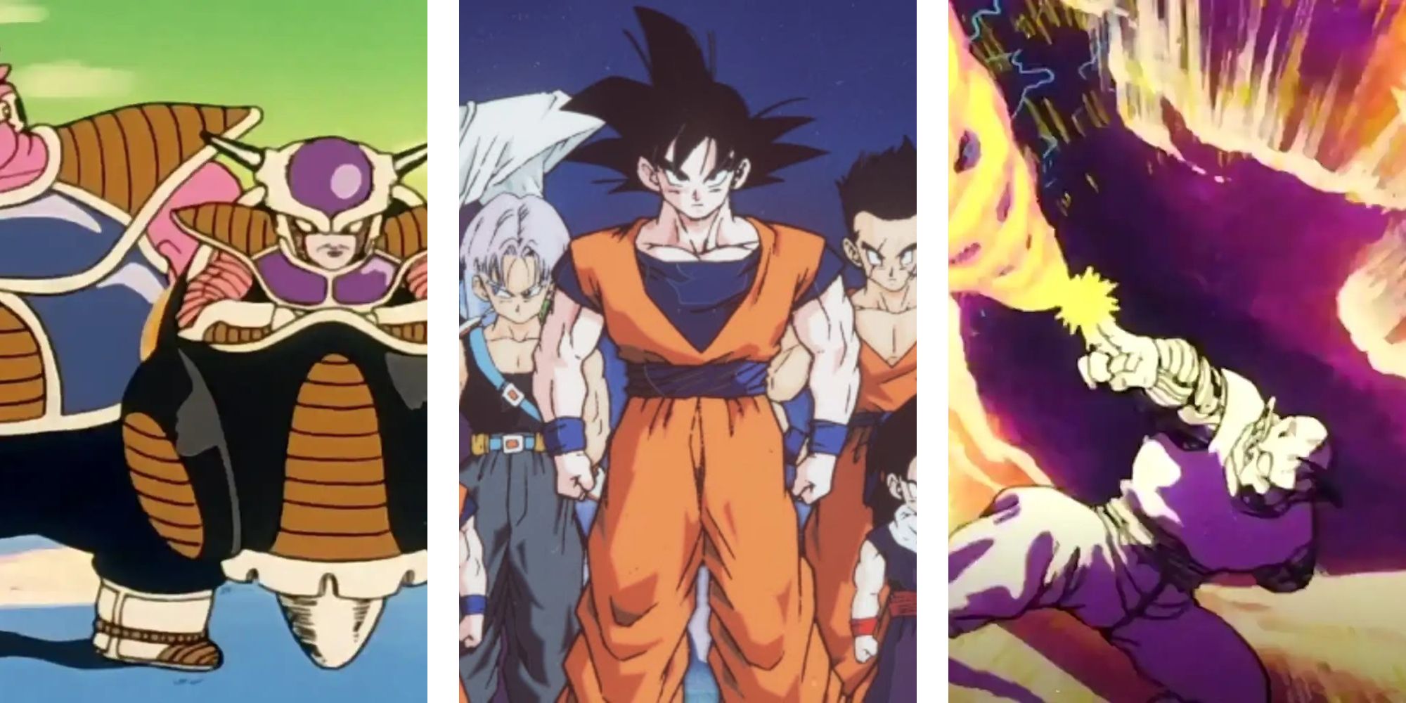 funimation dbz anime titlecard characters