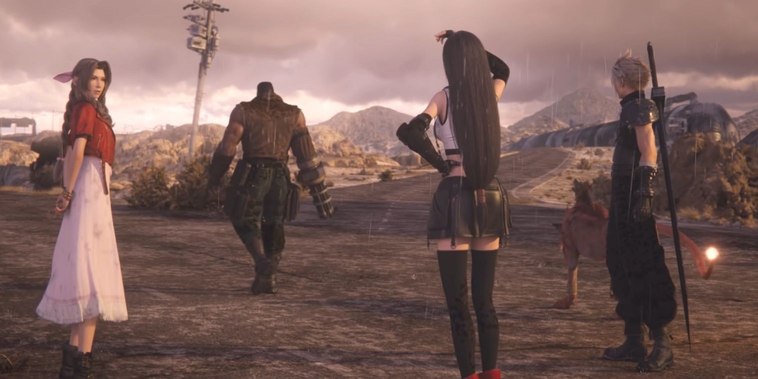 FF7 Remake cast looks upon their next journey