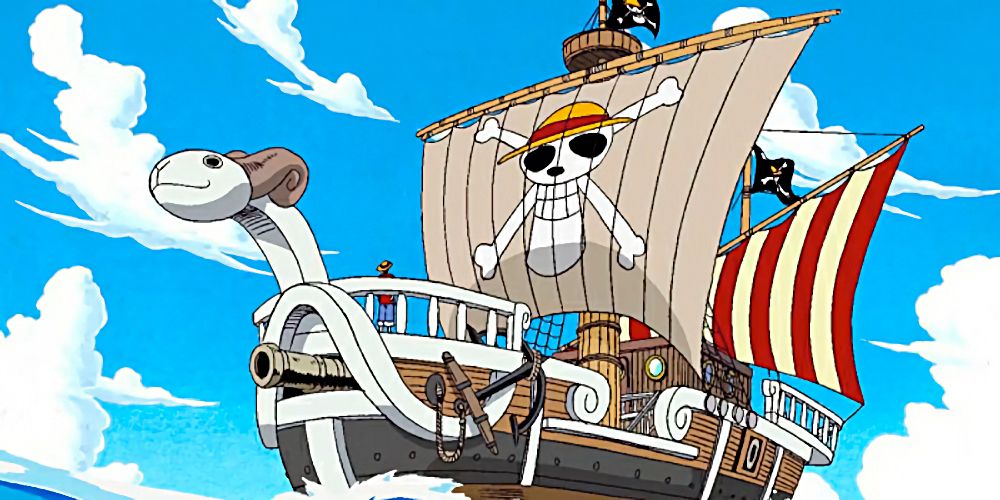 Going Merry from One Piece sailing