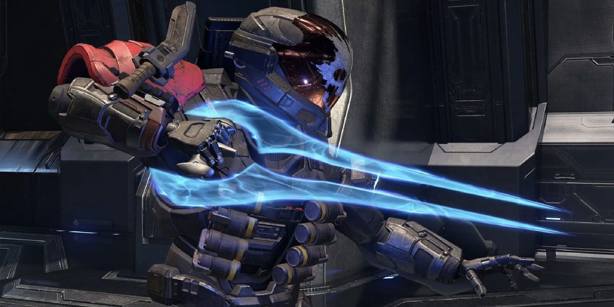 Halo Infinite Spartan wielding Energy Sword