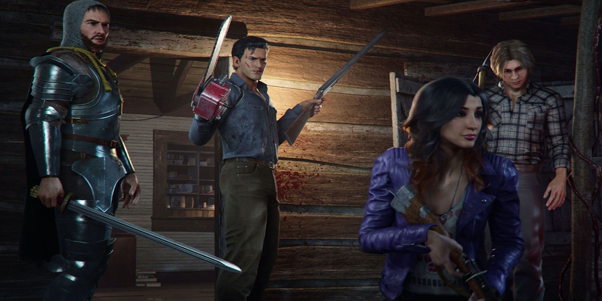 Cast of characters from Evil Dead: The Game