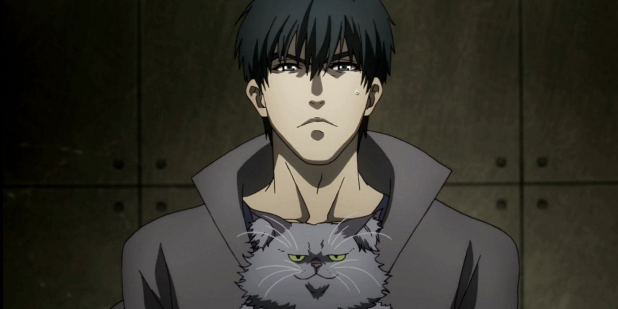 Koutarou Amon, delivering Akira's cat to her in Tokyo Ghoul.