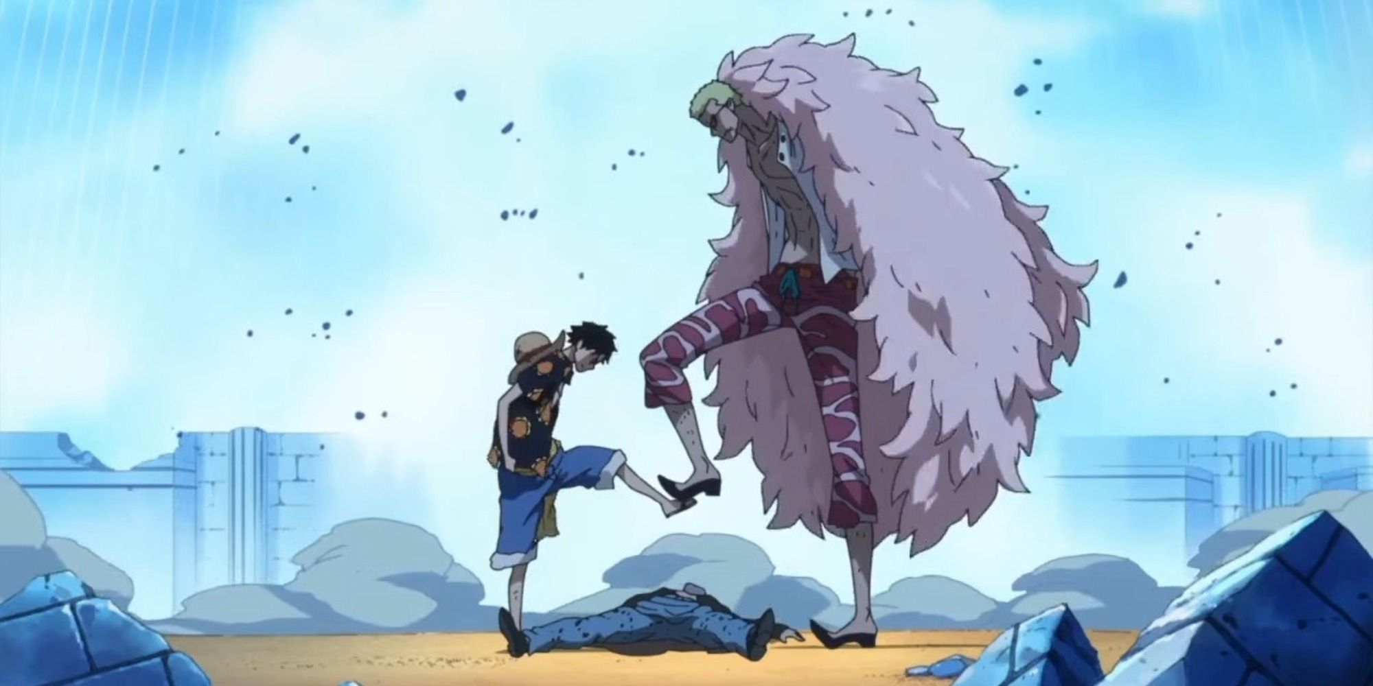 luffy vs doflamingo is one of the best One Piece fights.