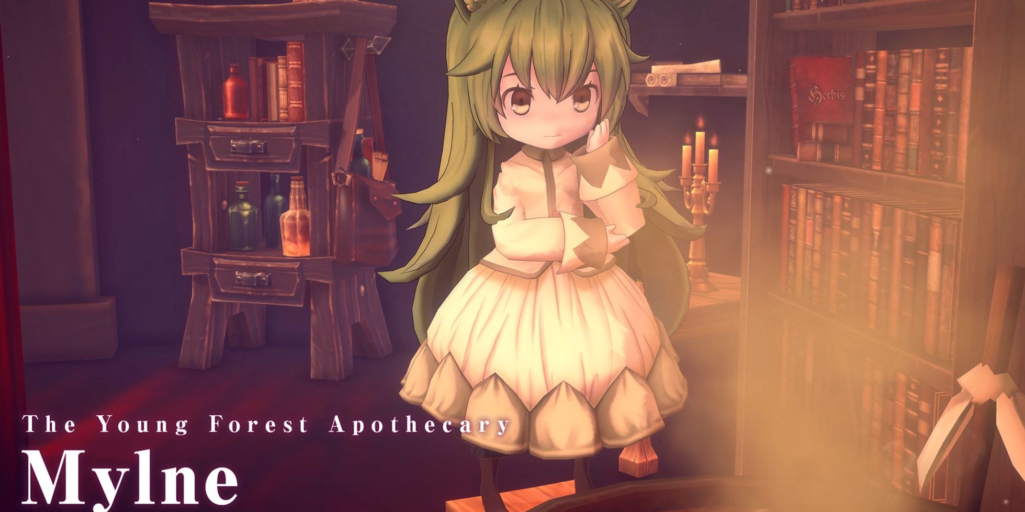 Märchen Forest: Protagonist Mylne at her apothecary