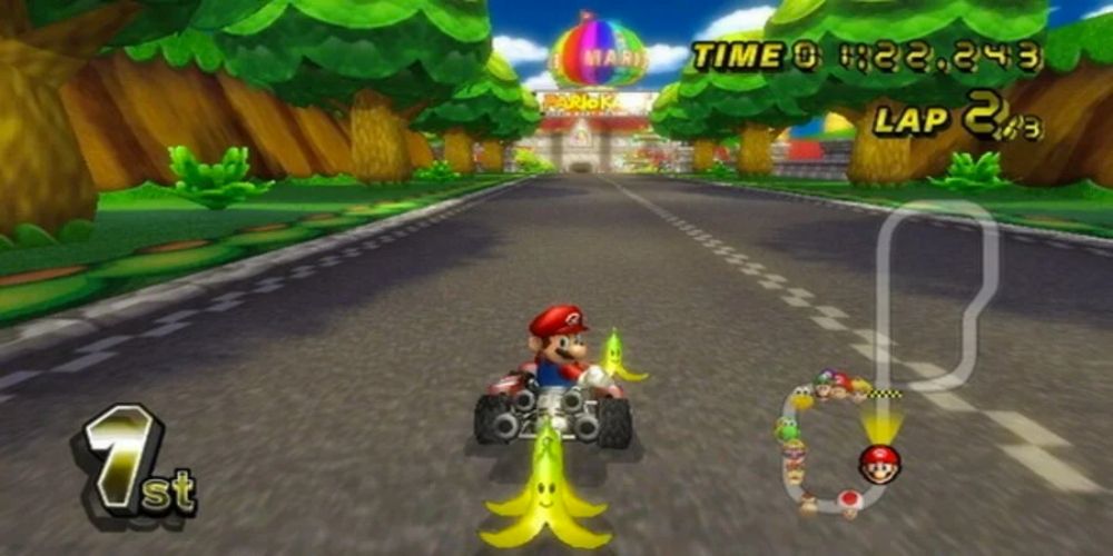 Mario Kart banana peel