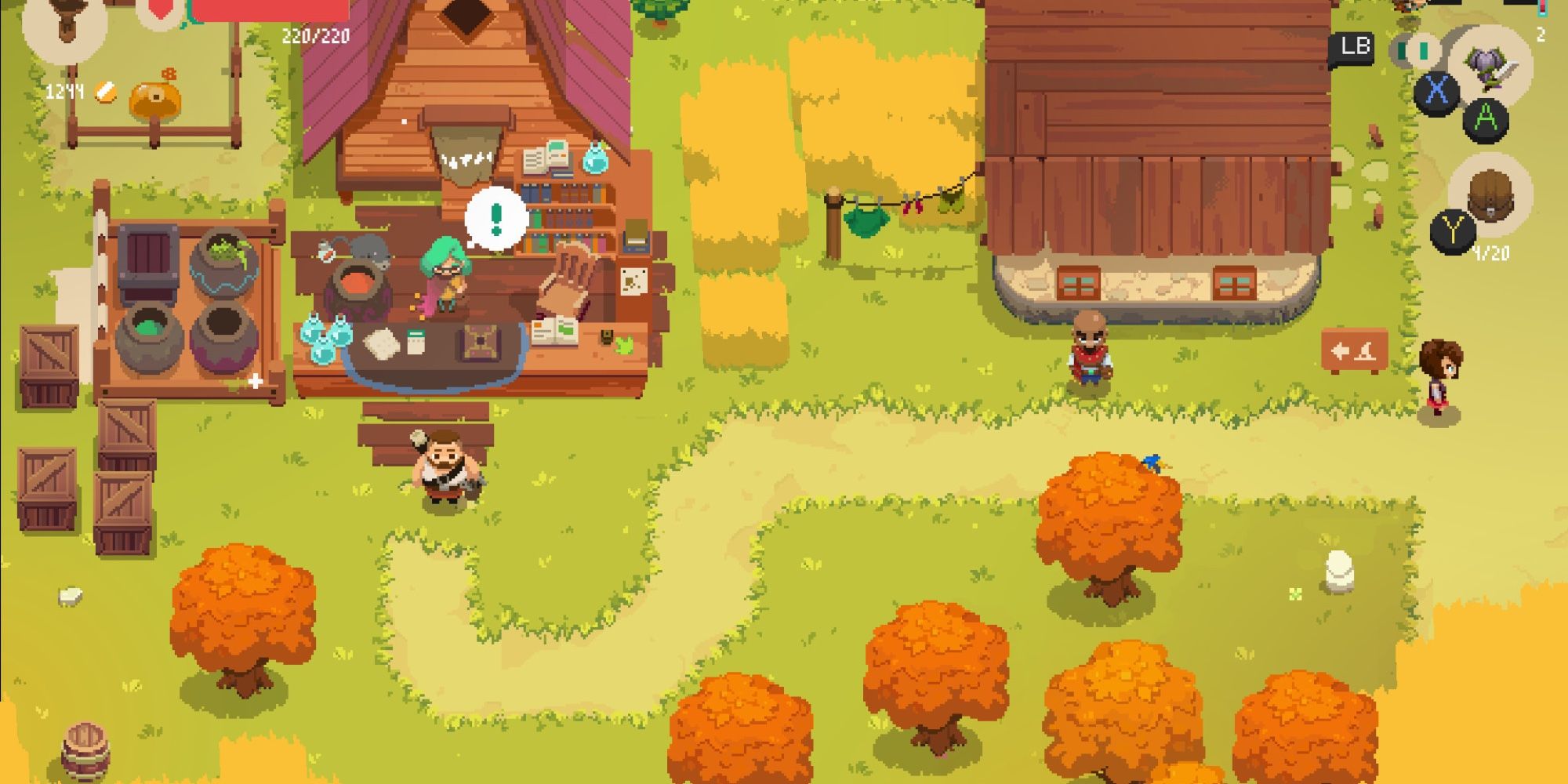 Moonlighter: view of the town