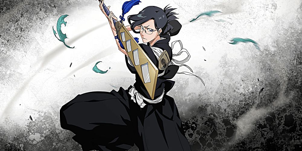 Nanao Ise from Bleach brandishing weapon