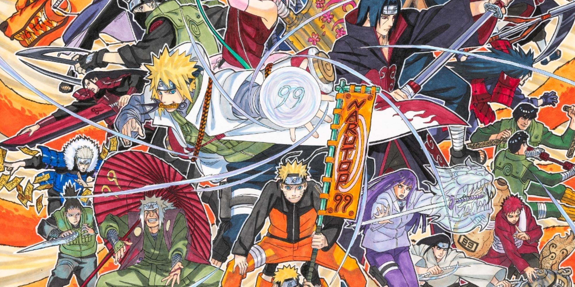 Naruto 20 anniversary poll art