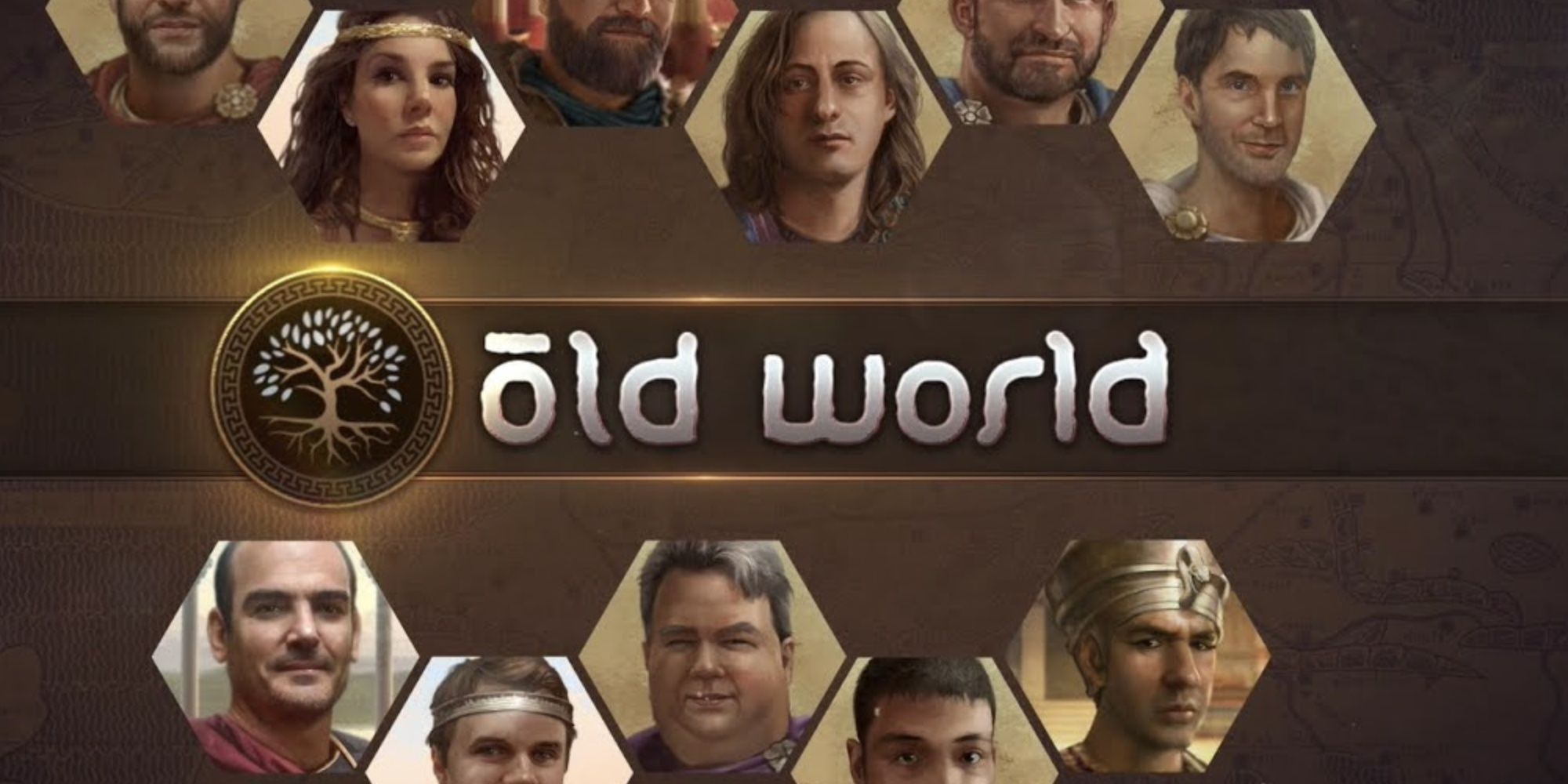 Different world leaders from various civilizations are represented on the cover of Old World
