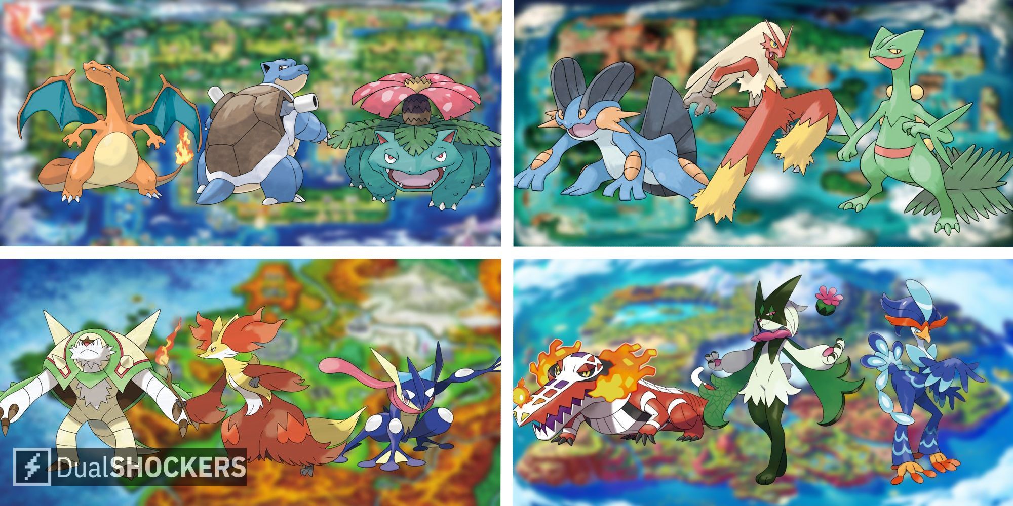 Every Pokémon Starter Evolution Trio, Ranked From Worst To Best