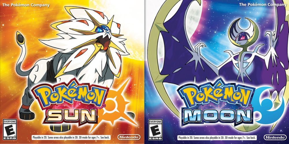 Pokemon sun and moon box art