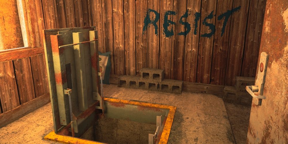 Far Cry 5 Open hatch leading underground