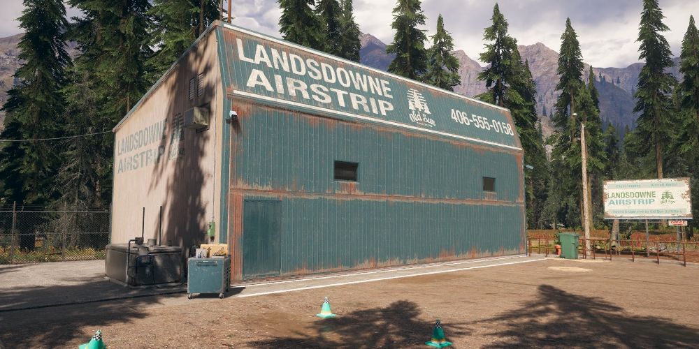 Far Cry 5 Landsdowne Airstrip building