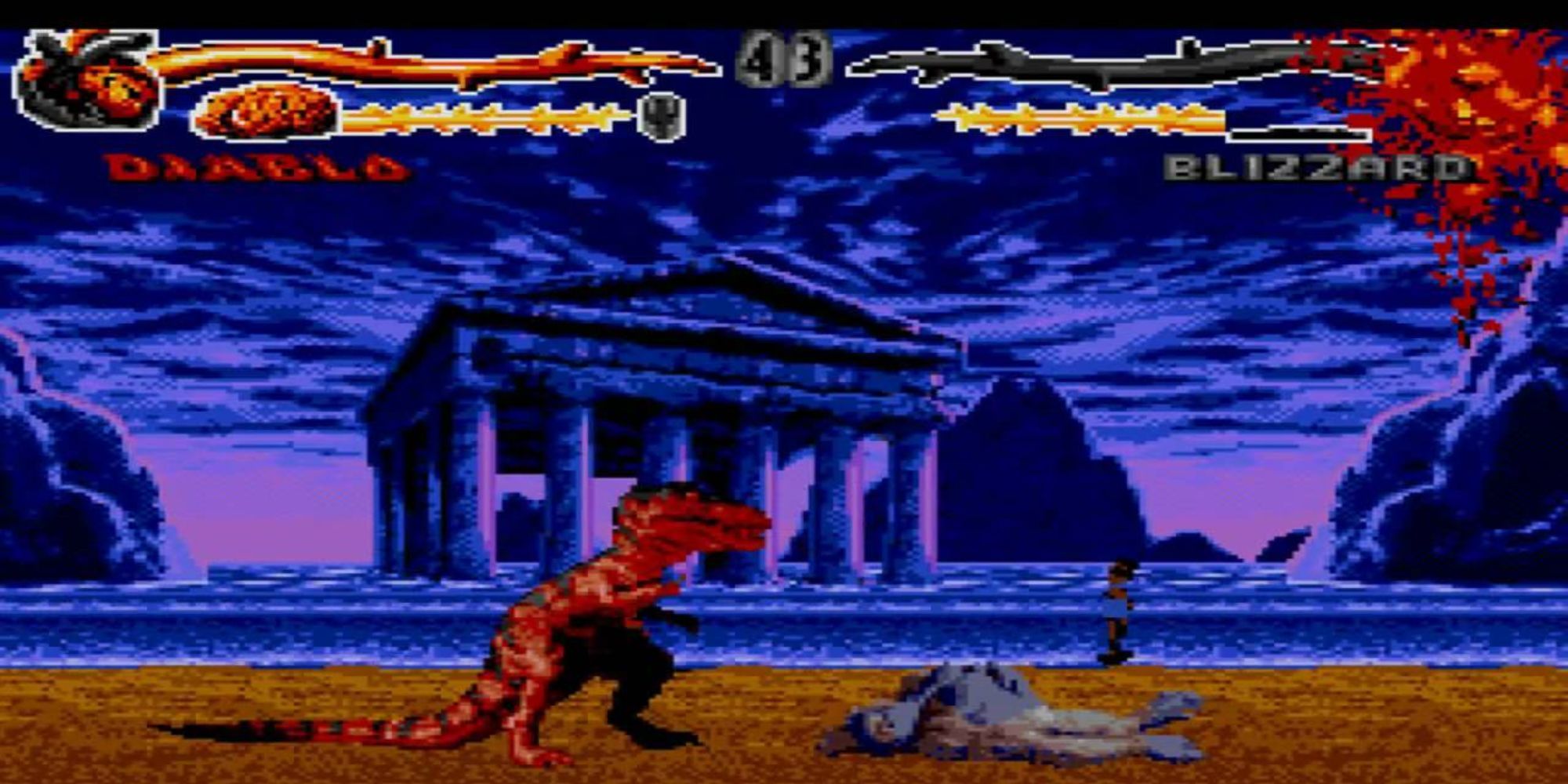 Primal Rage Sega Genesis fighting screenshot