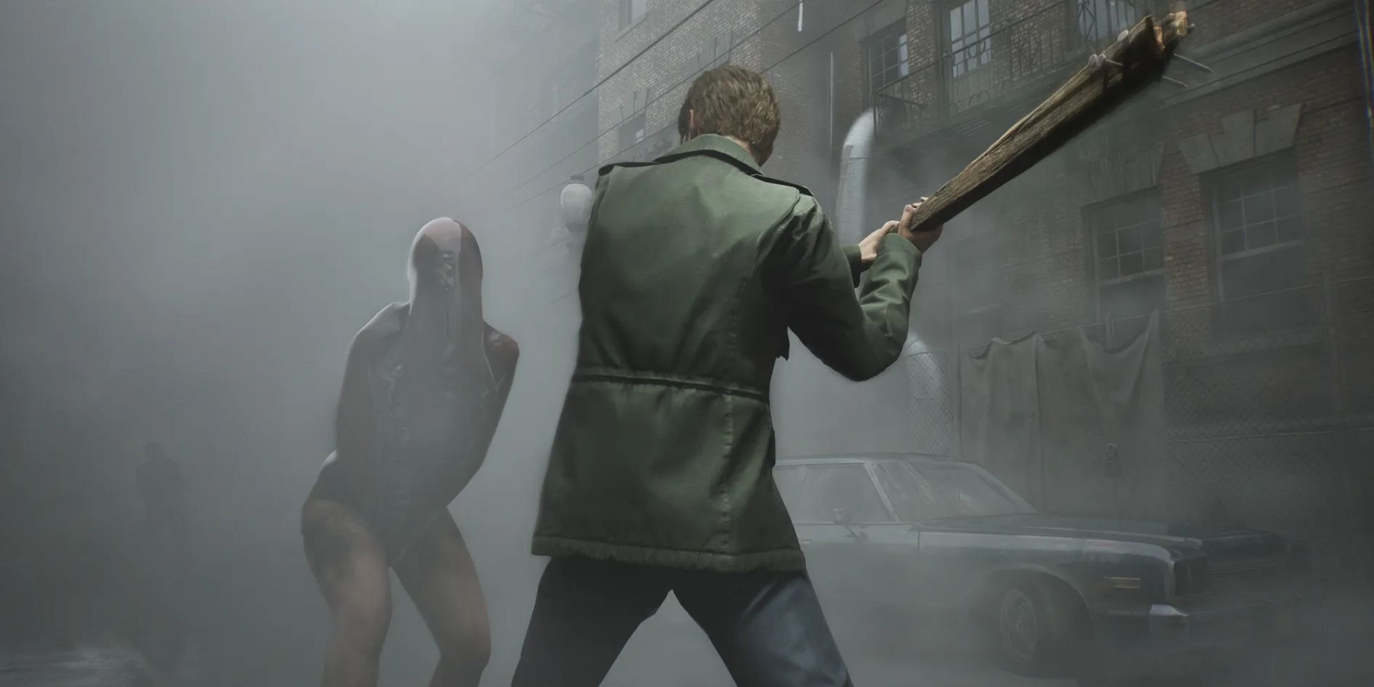 Silent Hill 2 Leon Attacking Creature
