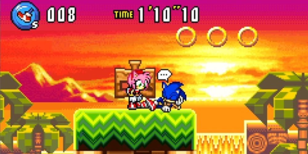 Sonic Advance 3 Sleeping Sonic Amy