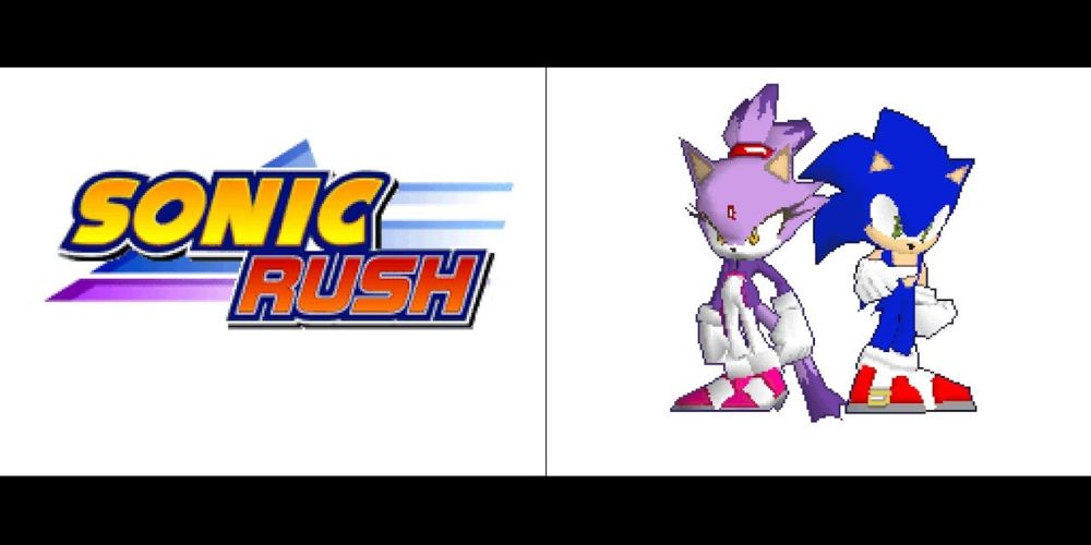 Sonic Rush Title Screen Blaze