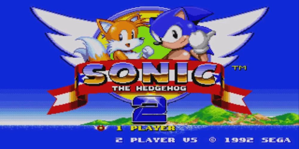 Sonic The Hedgehog 2 Title Screen Tails