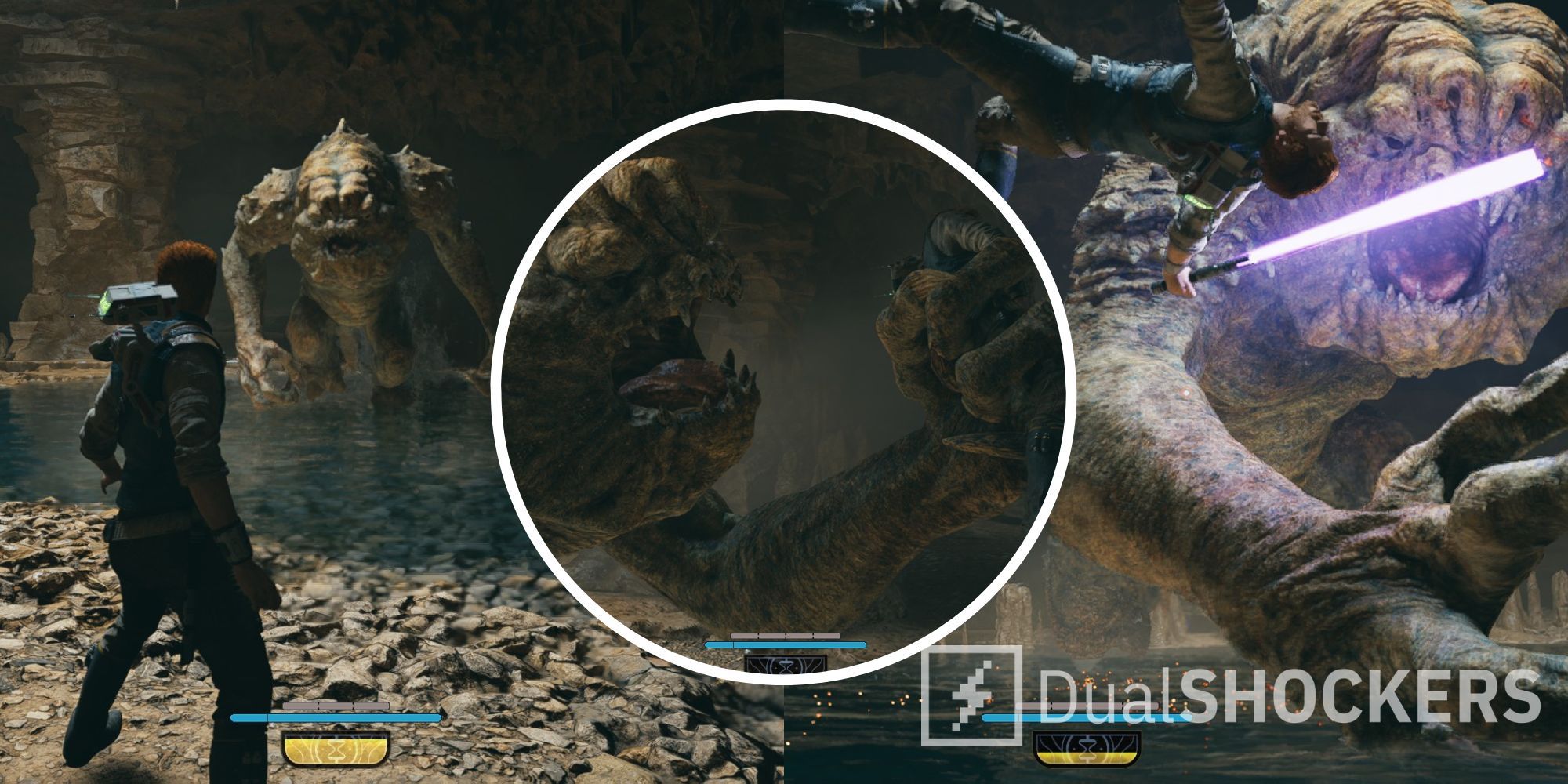 Star wars jedi survivor how to beat the rancor