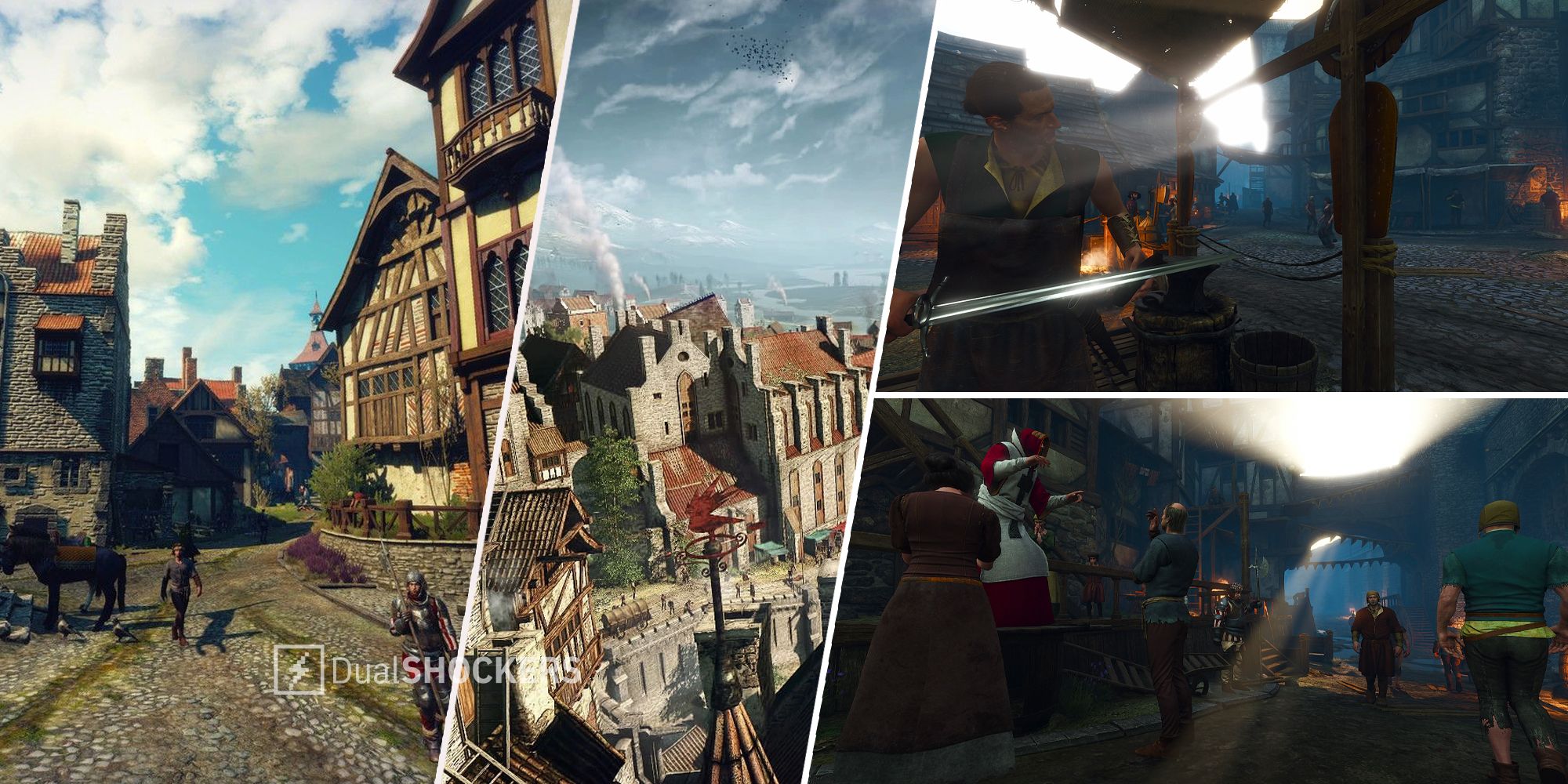 The Witcher 3 city of Novigrad and residents