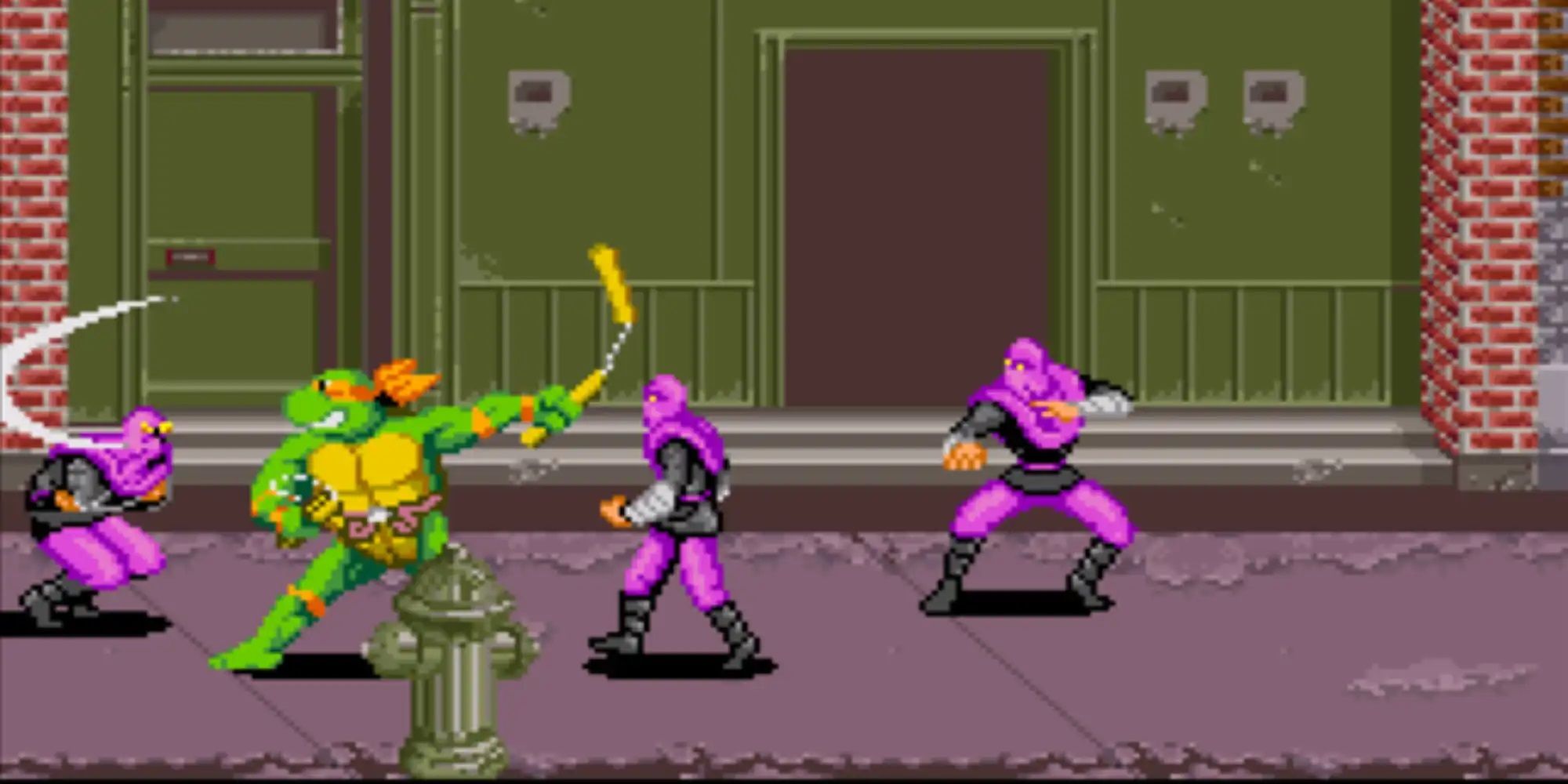 teenage mutant ninja turtles turtles in time arcade game port super nintendo snes