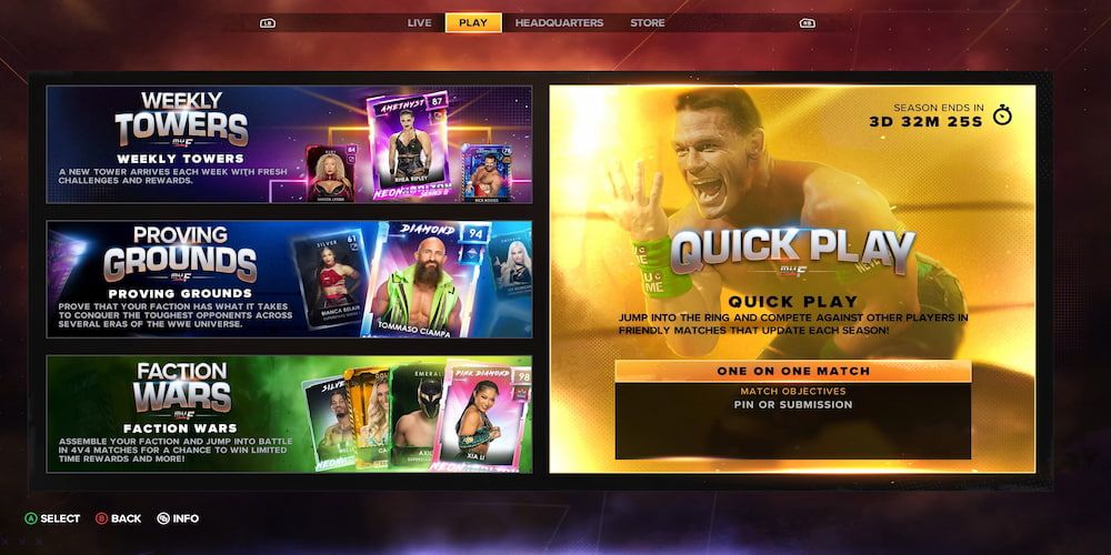 Wwe 2k23 All Game Modes