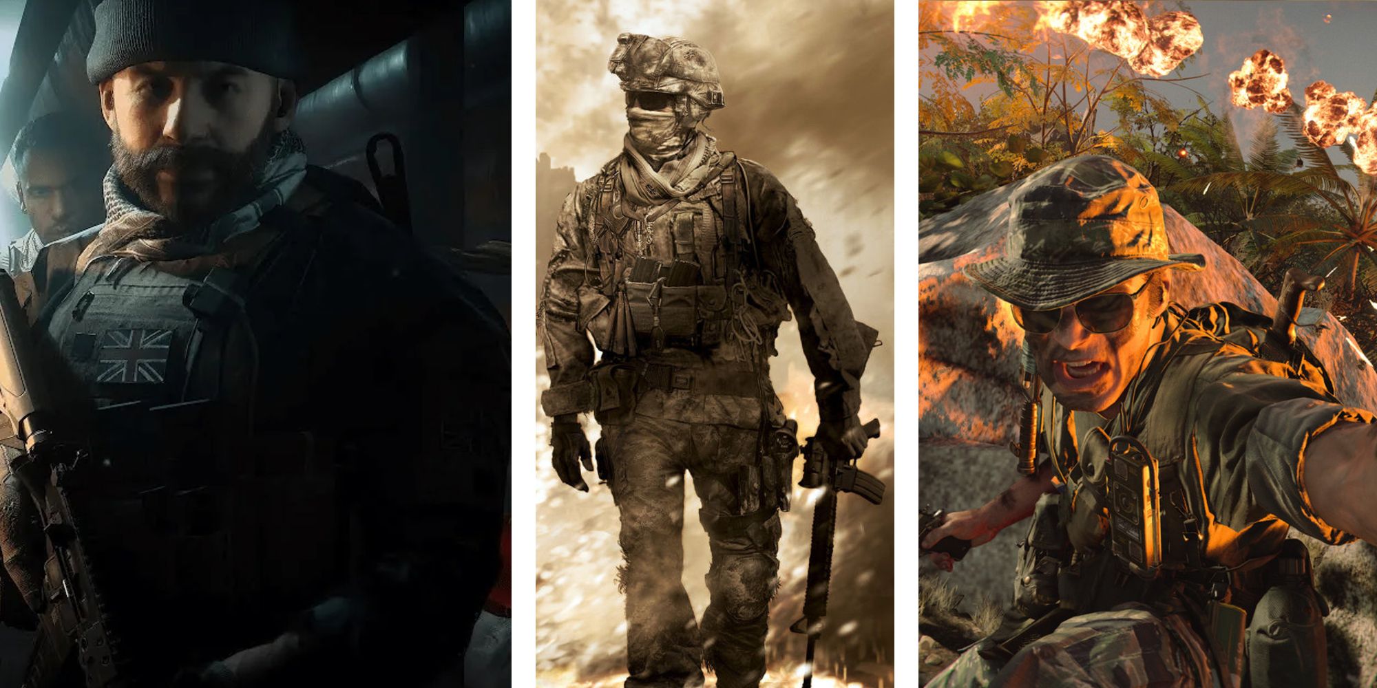 treyarch infinity ward cod character collage