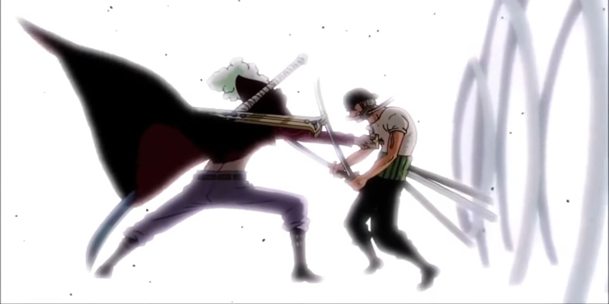 Zoro VS Mihawk is one of the best One Piece fights.