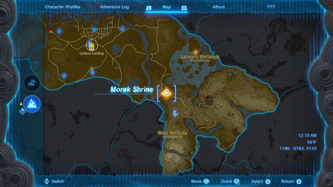 Morok Shrine Location On The Map