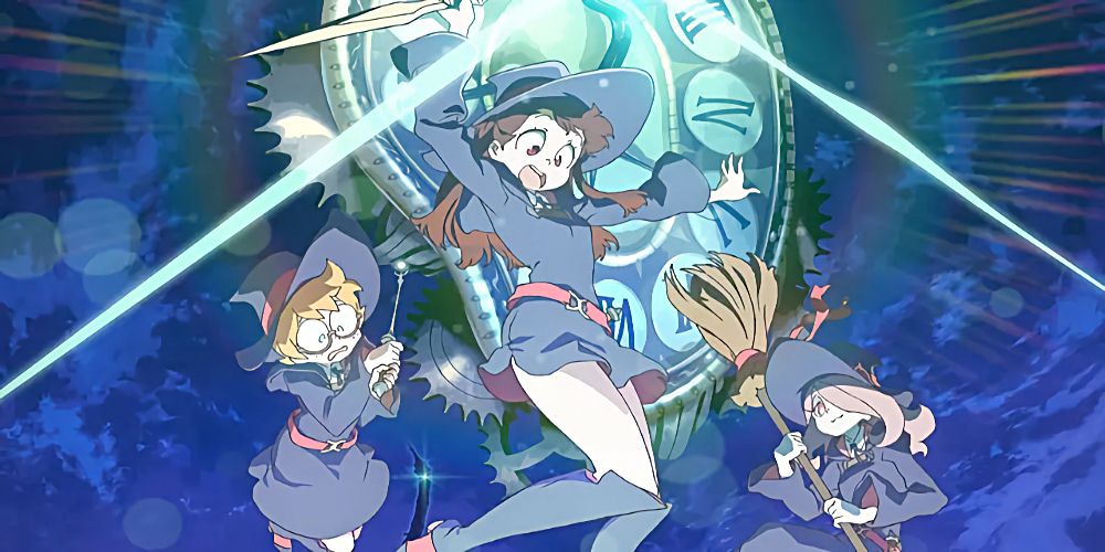 Atsuko Kagari and Lotte from Little Witch Academia