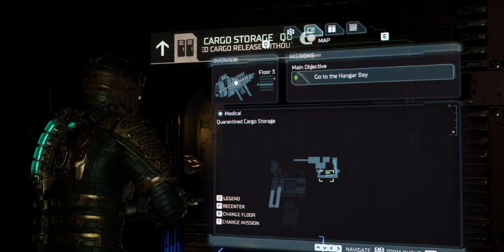 Dead Space (Remake) - Chapter 2 - screenshot of mission overview screen