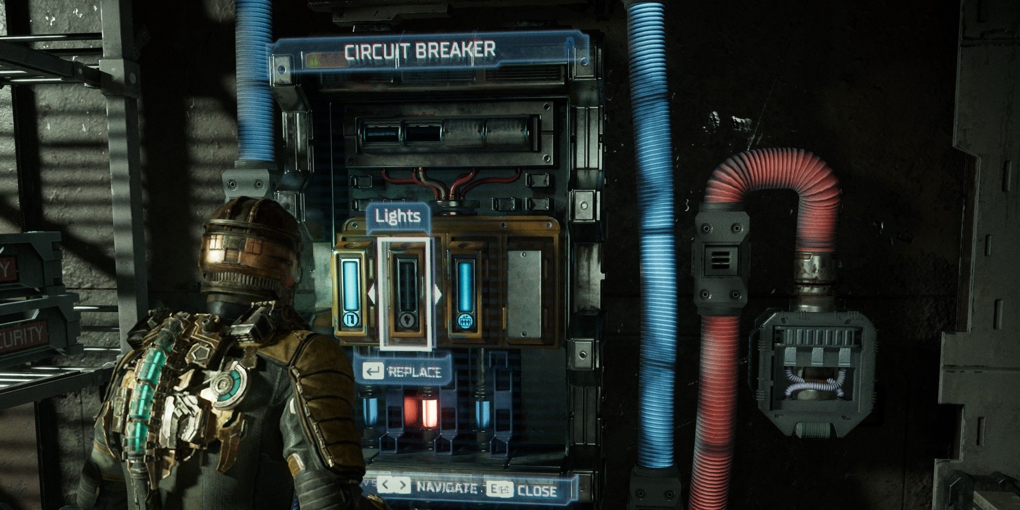 Dead Space (Remake) Chapter 1 - screenshot of the Second Circuit Breaker