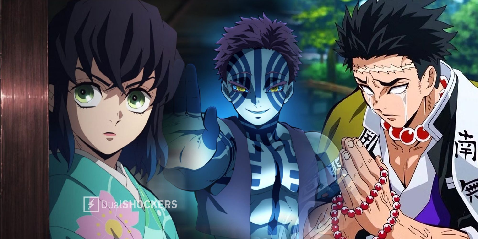 Demon Slayer Inosuke, Akaza, Gyomei Himejima anime characters