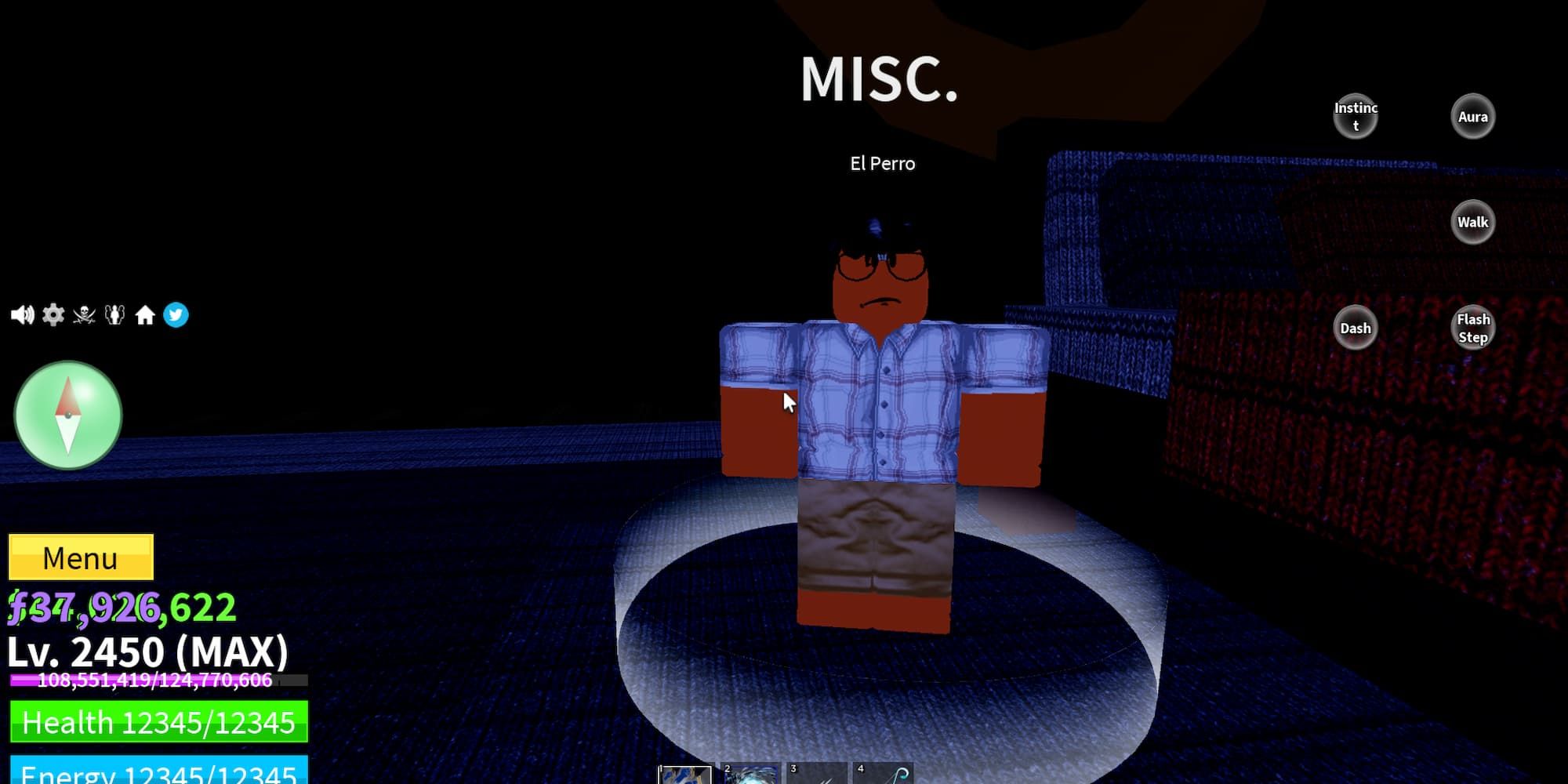 NPC, El Paro, in Blox Fruits