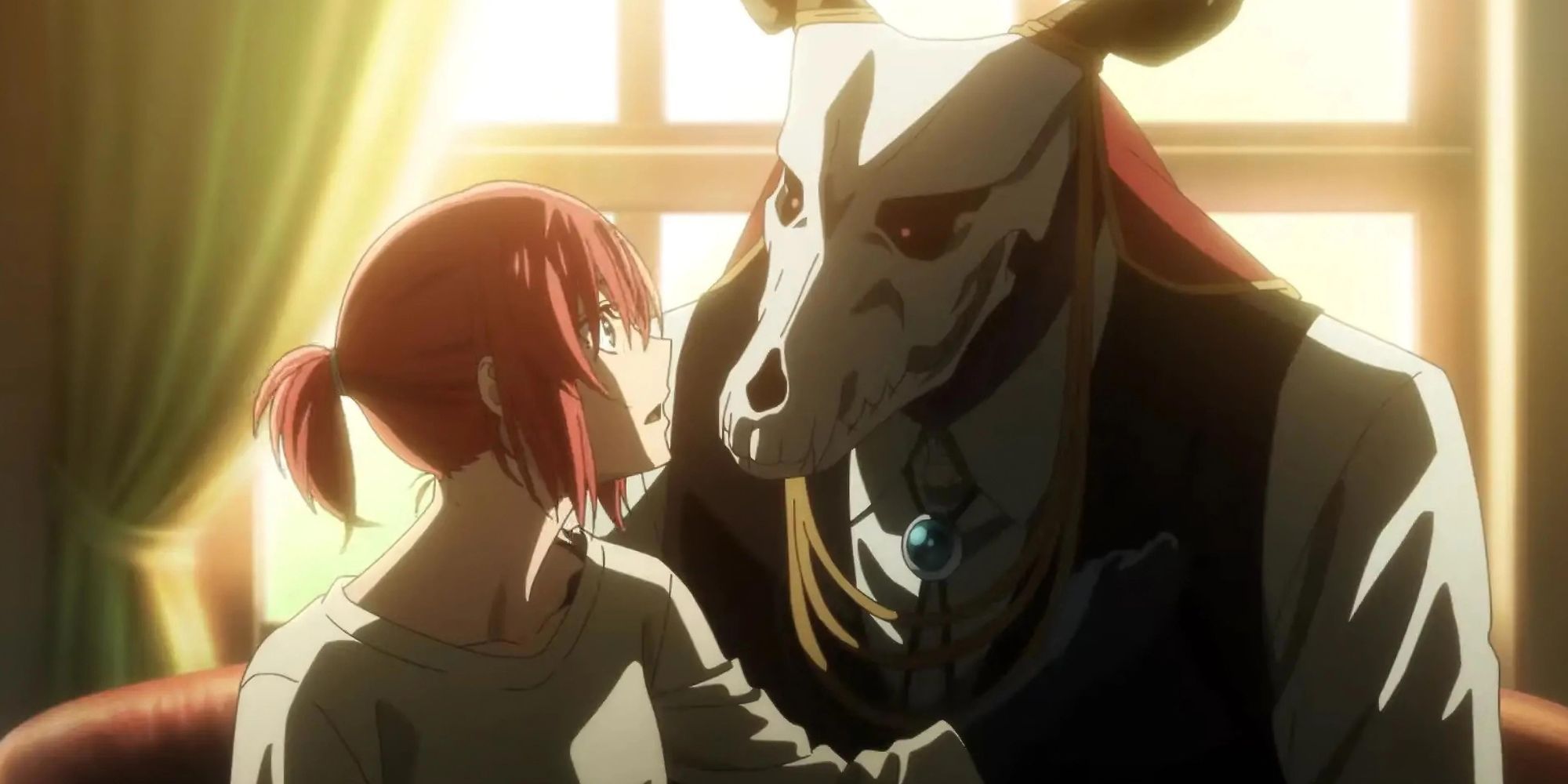 The Ancient Magus' Bride Elias and Chise looking at each other